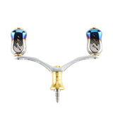 Layfishing Aluminum Alloy Double Rocker Arm With Reel Stand Set