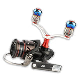 Layfishing Aluminum Alloy Double Rocker Arm With Reel Stand Set