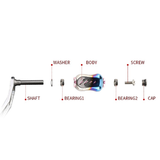 Layfishing Aluminum Alloy Double Rocker Arm With Reel Stand Set