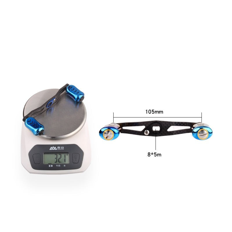 Layfishing Carbon Fiber Fishing Reel Handle With Alloy Knob