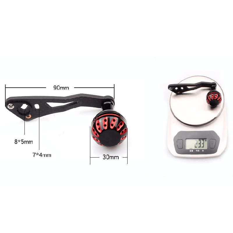 Layfishing Carbon Fiber Single Rocker Handles With Aluminum Knob