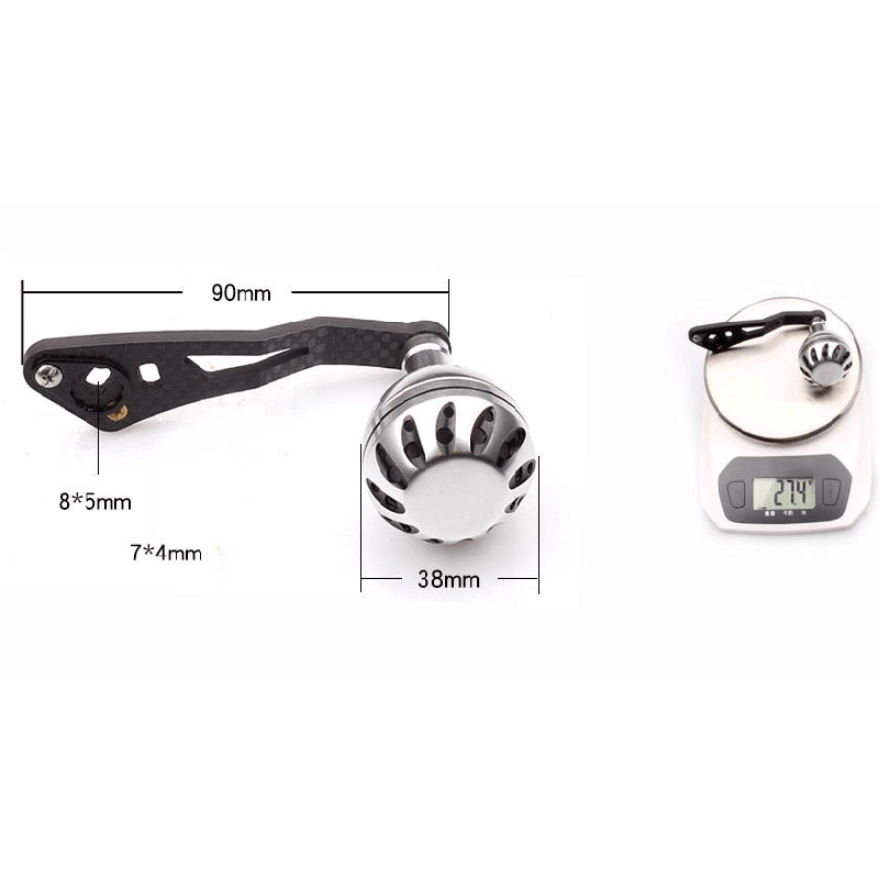 Layfishing Carbon Fiber Single Rocker Handles With Aluminum Knob