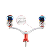 Layfishing Aluminum Alloy Double Rocker Arm With Reel Stand Set
