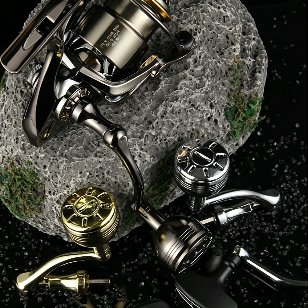 Layfishing Spinning Reel Metal Handle Equipped With High-End Titanium Alloy Knob