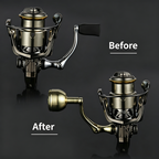 Layfishing Spinning Reel Metal Handle Equipped With High-End Titanium Alloy Knob