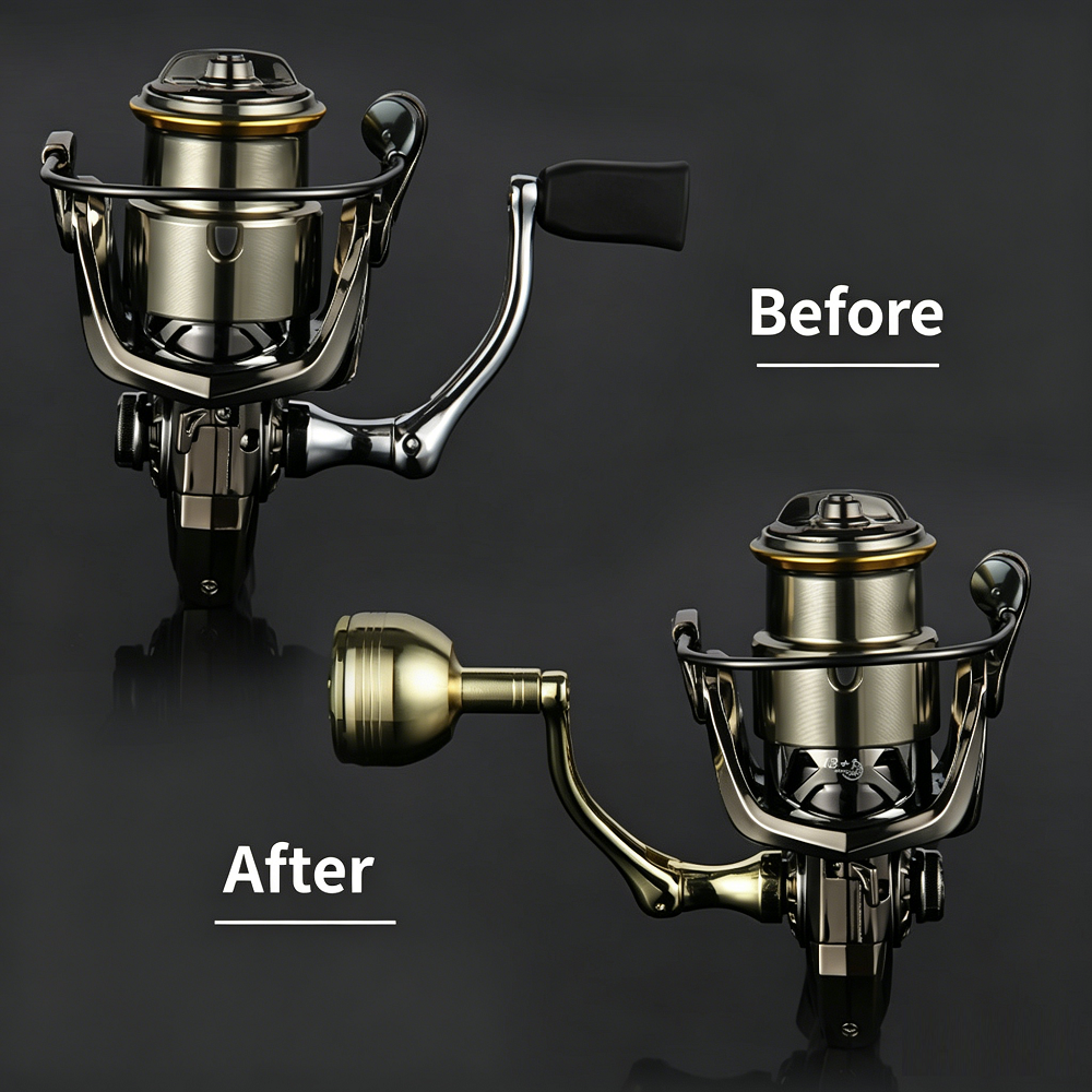 Layfishing Spinning Reel Metal Handle Equipped With High-End Titanium Alloy Knob
