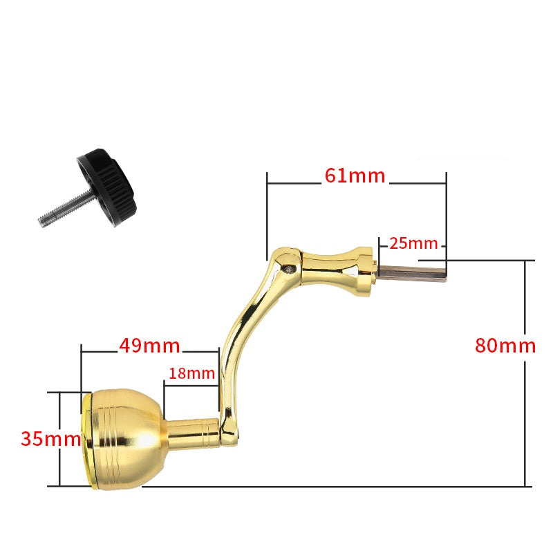 Layfishing Spinning Reel Metal Handle Equipped With High-End Titanium Alloy Knob