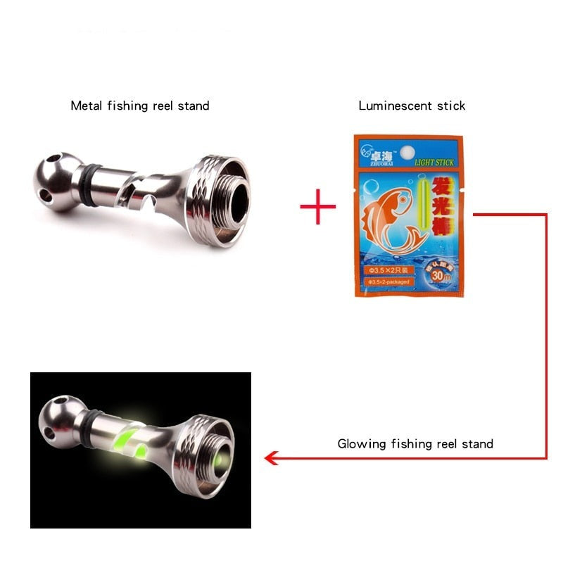 Layfishing Aluminum Spinning Reel Stand With Fluorescent