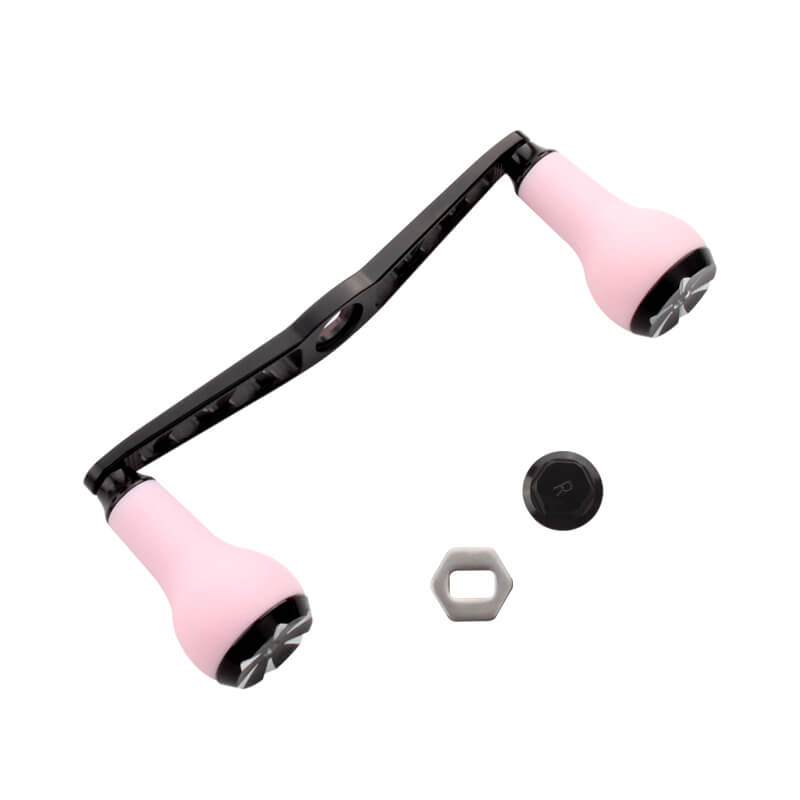 Layfishing Aluminum Power Handle With TPE Knob - Pink / 8*5mm